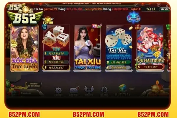 Game bài tại B52 có gì hot và hấp dẫn