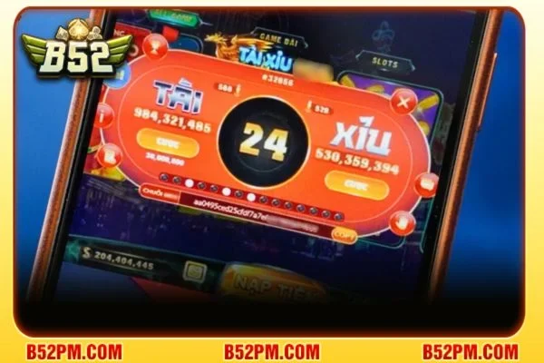 Tài xỉu là game cược rất ăn khách tại cổng game B52.
